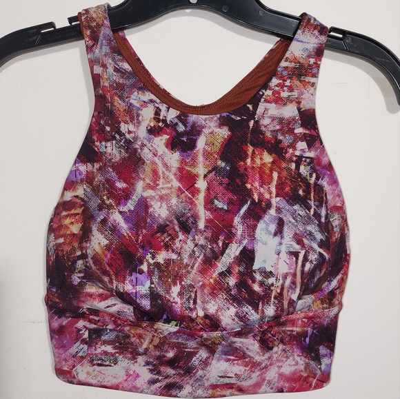 Lululemon Wunder Train Long-Line Medium Support Bra C/D Cups Urbantricity Multi - Picture 4 of 12